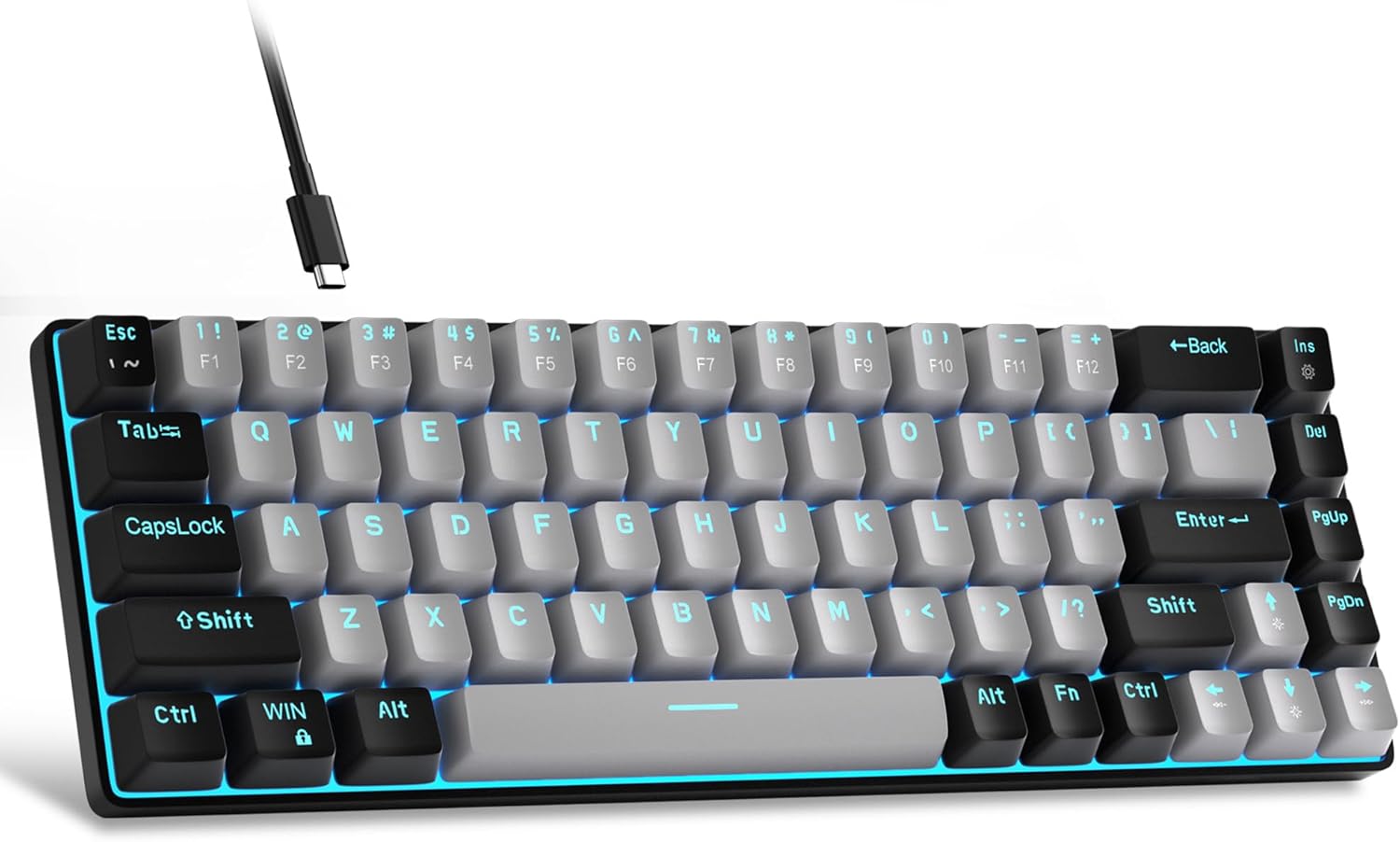Thumbnail 6 de MageGee Portable 60% Mechanical Keyboard 68 keys