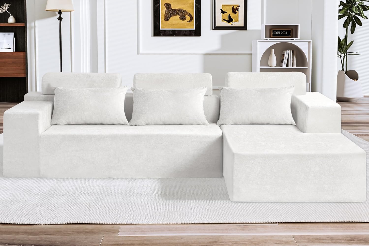 HABUTWAY L-Shaped Sectional Sofa 105-inch