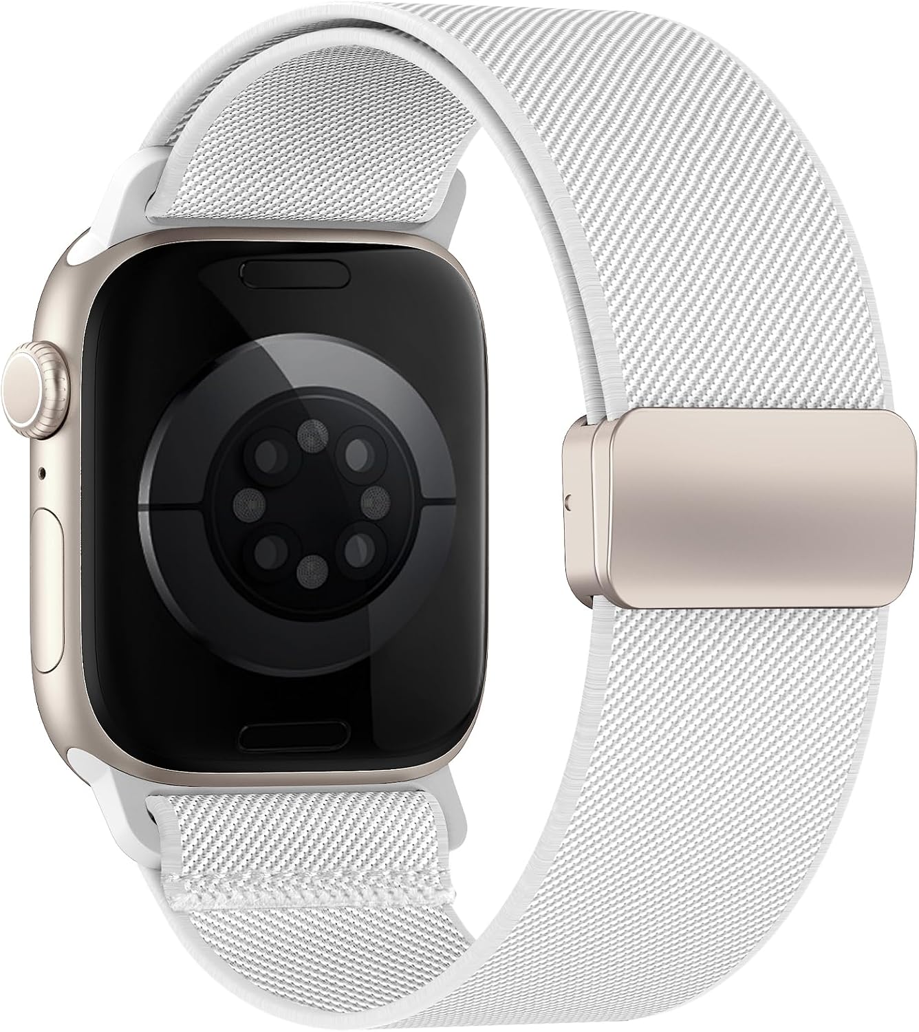 Detalle de Magnetic elastic nylon Apple Watch strap