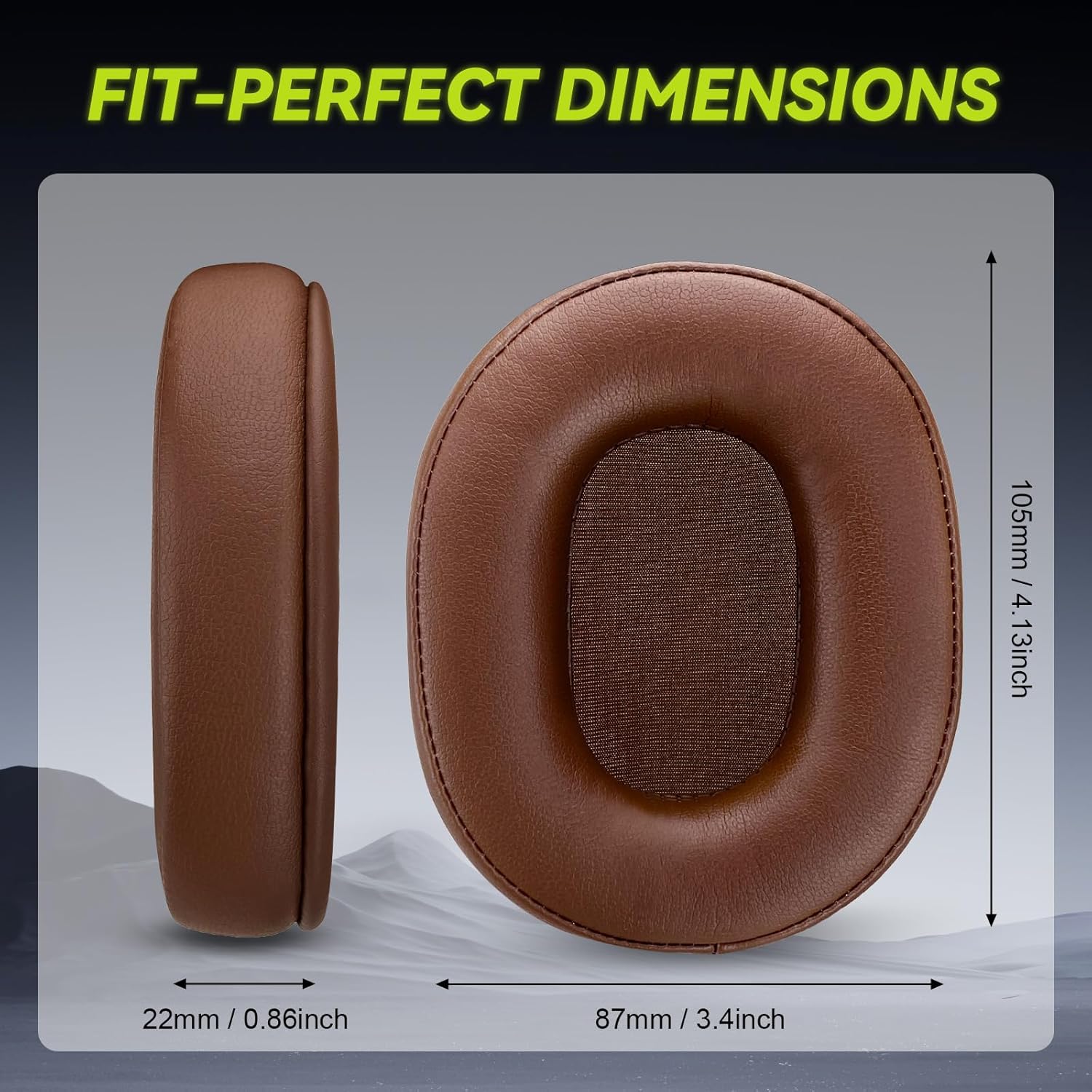 Thumbnail 1 de Coussinets d’oreille de remplacement en mousse à mémoire de forme pour casques Audio-Technica (ATH) – version 2