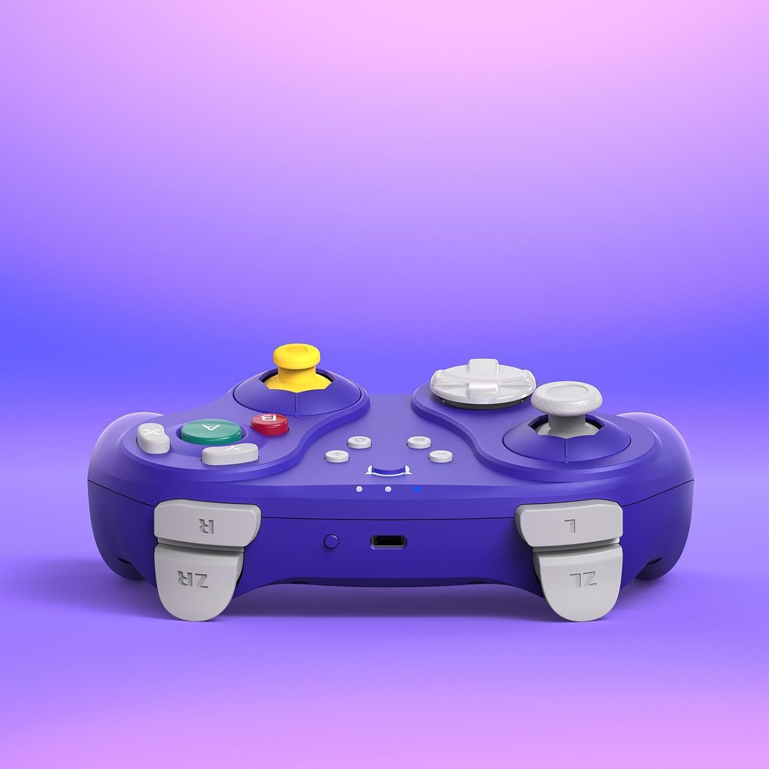 Detalle de NYXI Warrior Lite Wireless Controller – Hall-Effekt Joysticks, programmierbare Back-Pedals und präzise Trigger, violett