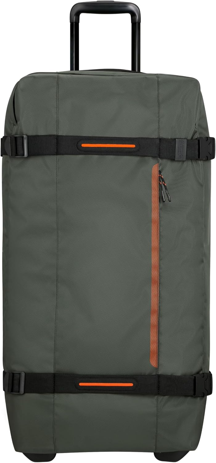 Detalle de American Tourister Urban Track: Borsa da viaggio con 2 ruote, 78,5 cm, 116 L in Verde (Dark Khaki)