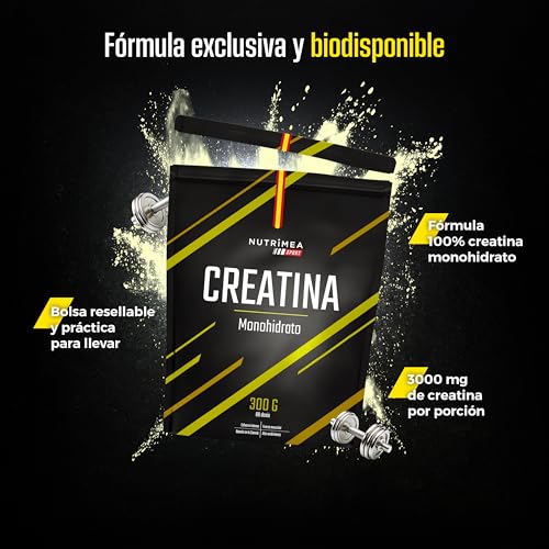 Detalle 2 de Creatina Monohidrato 3400 mg | 100% Pura de Laboratoires Nutrimea — 300 g, 88 dosis