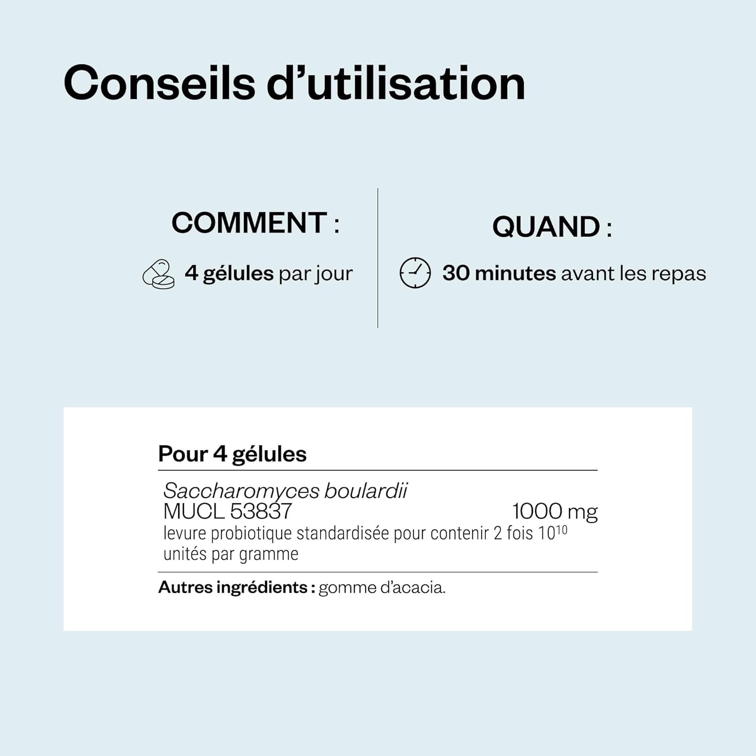Thumbnail 6 de Saccharomyces boulardii – Supersmart, probiotiques vegan à 20 milliards d’UFC pour rééquilibrer la flore intestinale