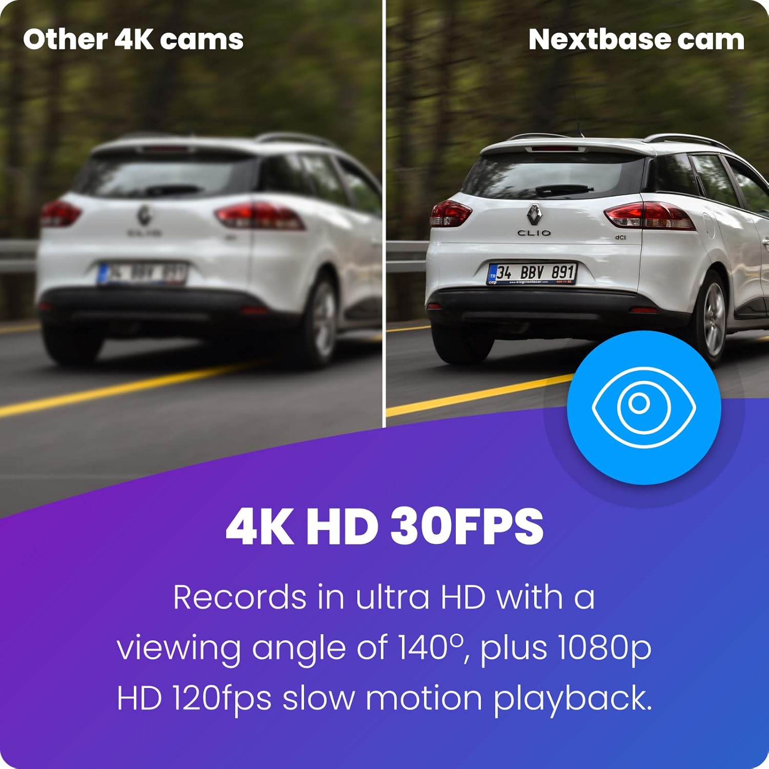 Detalle de Nextbase 622GW 4K Dash Cam with Wi‑Fi, GPS, Bluetooth and Night Vision