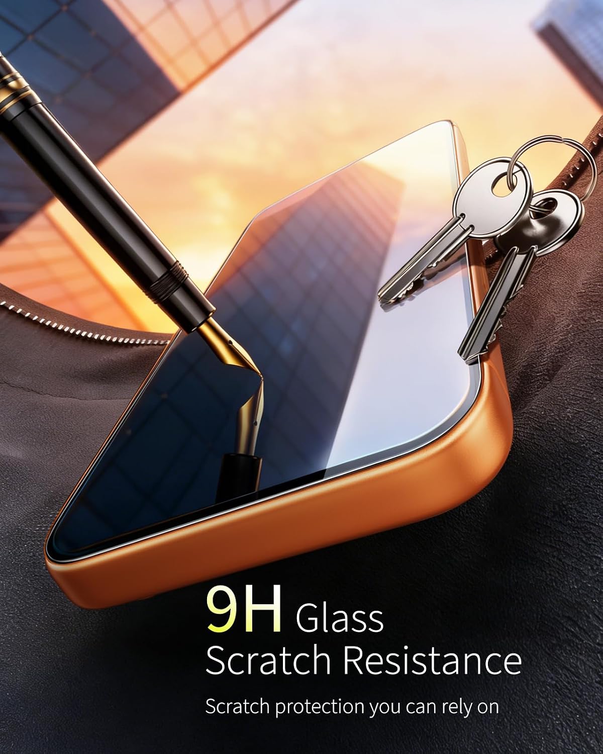 Detalle 2 de Smeliev iPhone 18 Pro/17 Pro Tempered Glass Screen Protector, 3-Pack, 9H+