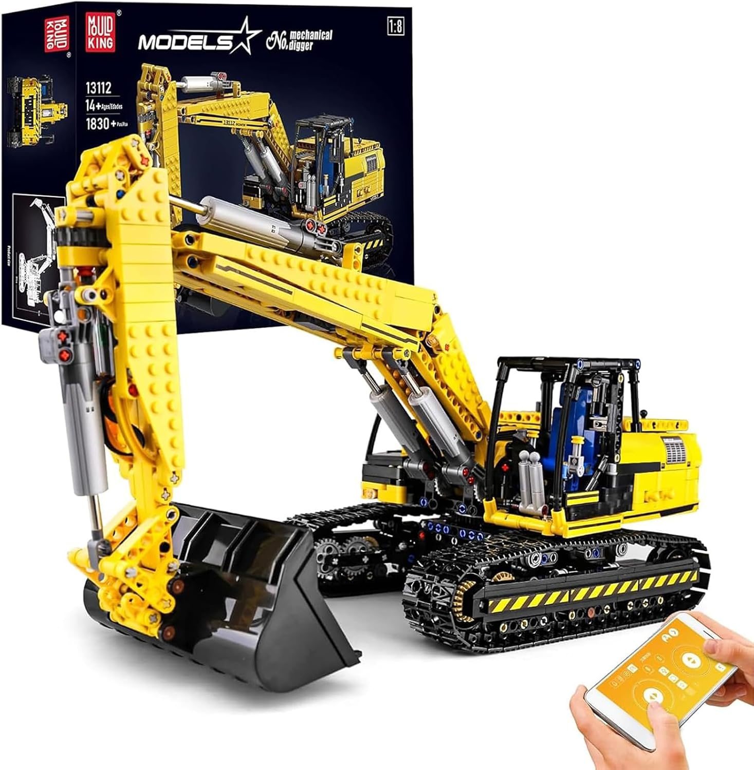 Imagen de Mould King 13112 Ferngesteuerter Raupenbagger 1:8 en OfertitasTOP