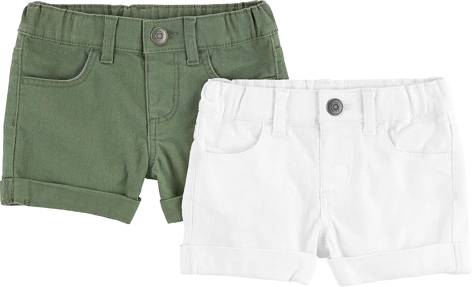 Detalle de Simple Joys by Carter's Mädchen Denim Shorts – 2er Pack im Überblick
