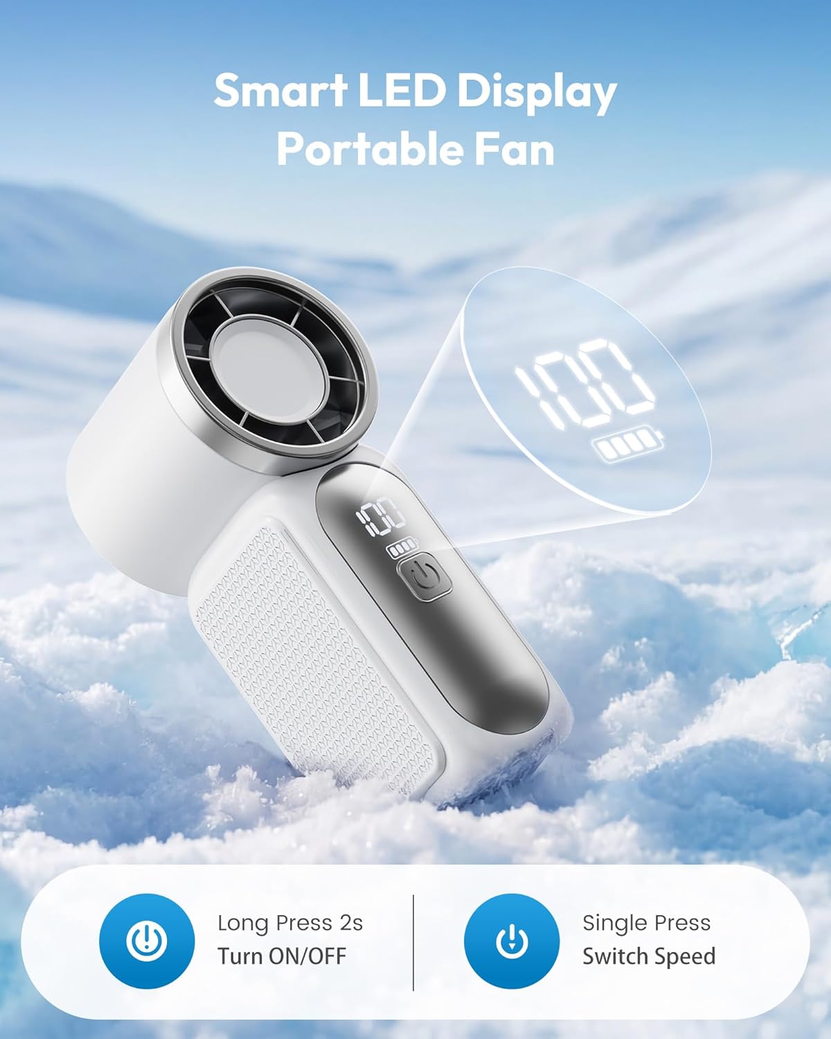 Thumbnail 4 de gaiatop Portable Handheld Mini Fan 16900 RPM