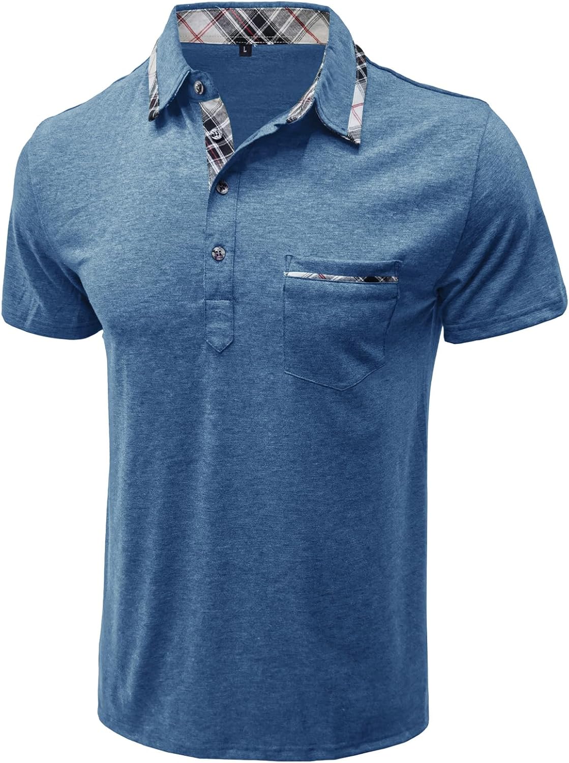 Thumbnail 2 de Comilaka Poloshirt Herren Kurzarm – Kontrast-Design, atmungsaktiv und bequem für Büro & Freizeit