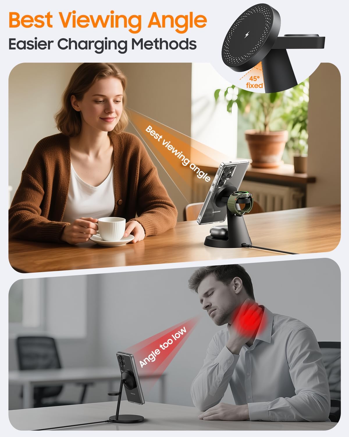 Thumbnail 3 de Magnetic Wireless Charger for Samsung 3-in-1