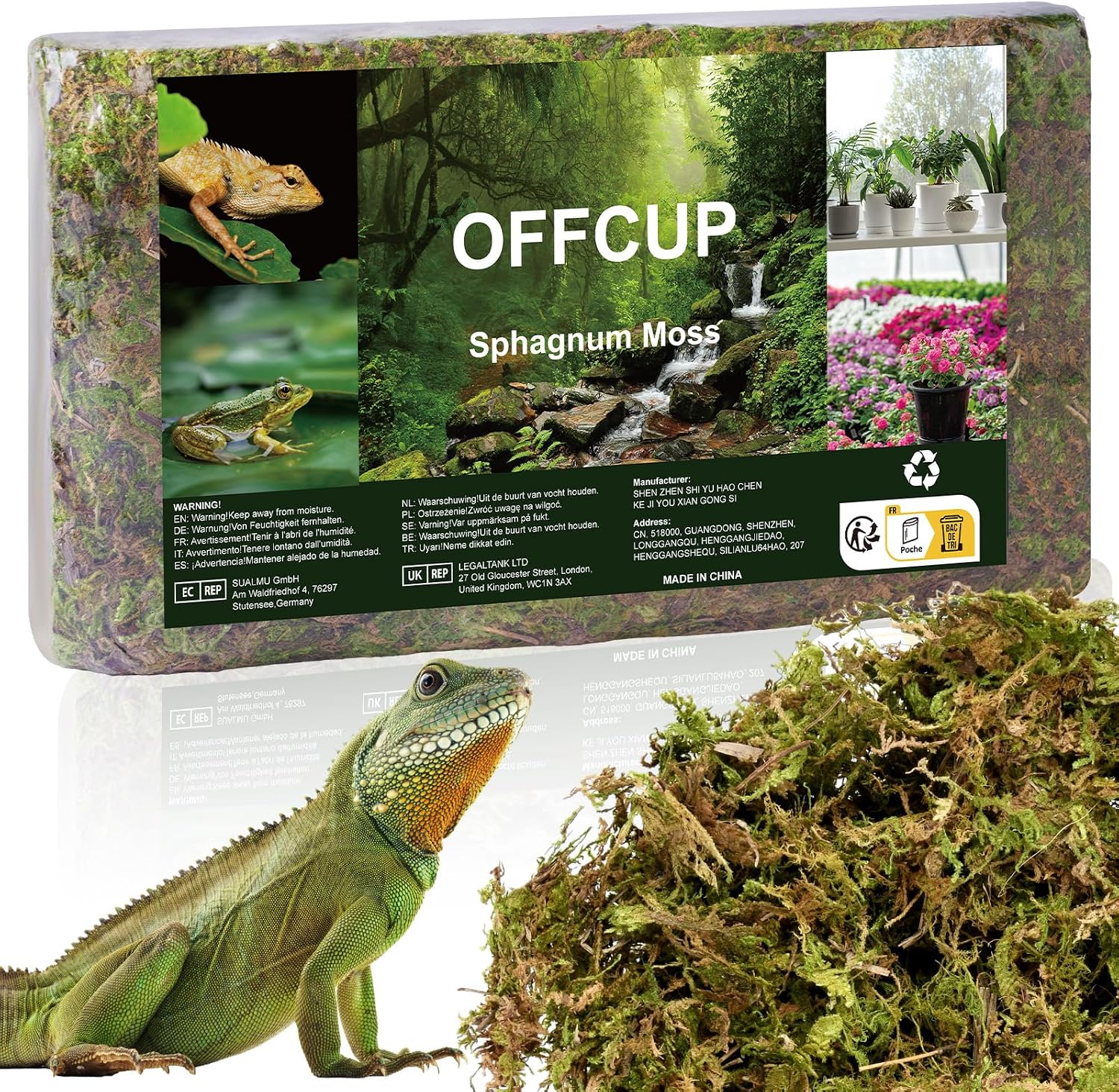 Detalle de OFFCUP Sphagnum Moos 1000g für Pflanzen