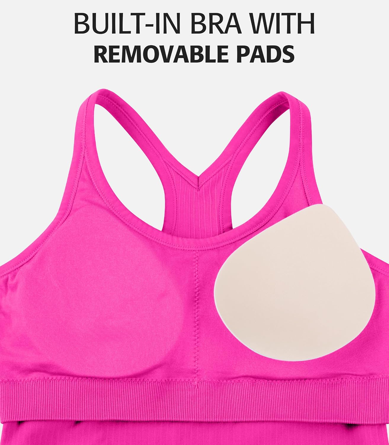 Thumbnail 4 de ATTRACO 2-Pack Ribbed Tank Top with Bra