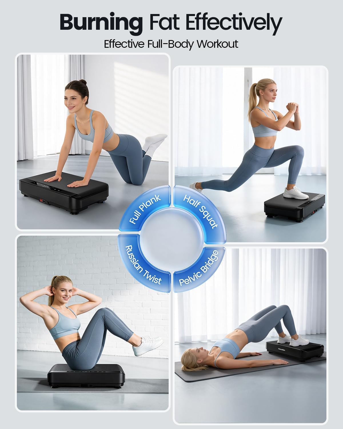 Thumbnail 2 de Viamotion Vibration Plate Exercise Machine, 99 Levels
