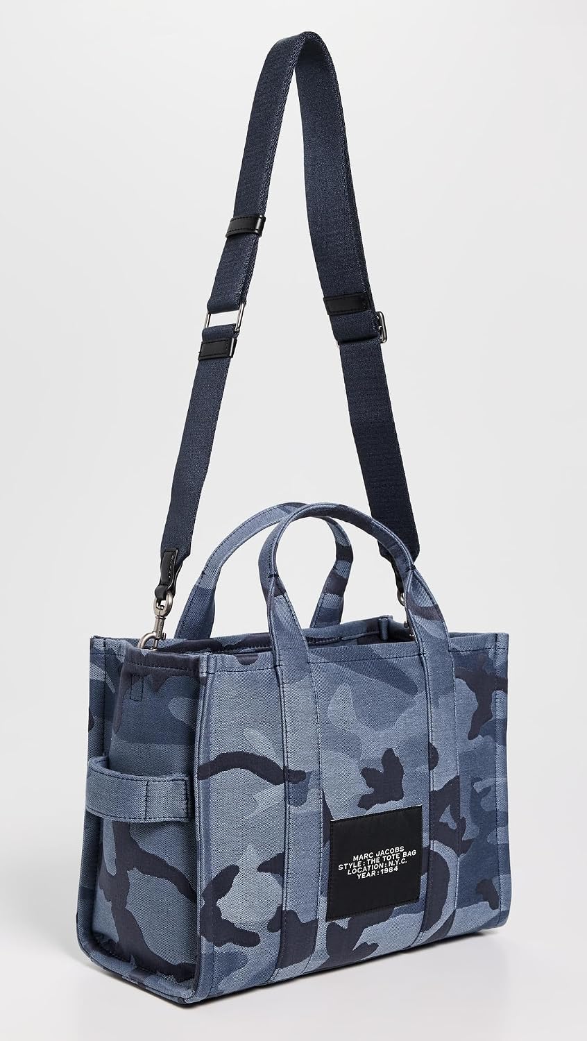 Detalle de Marc Jacobs The Medium Tote — cabas femme Blue Multi avec bandoulière