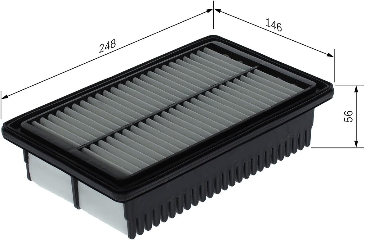 Detalle de Bosch S0558 Filtre à Air Automobile – filtration efficace et durabilité pour l’admission