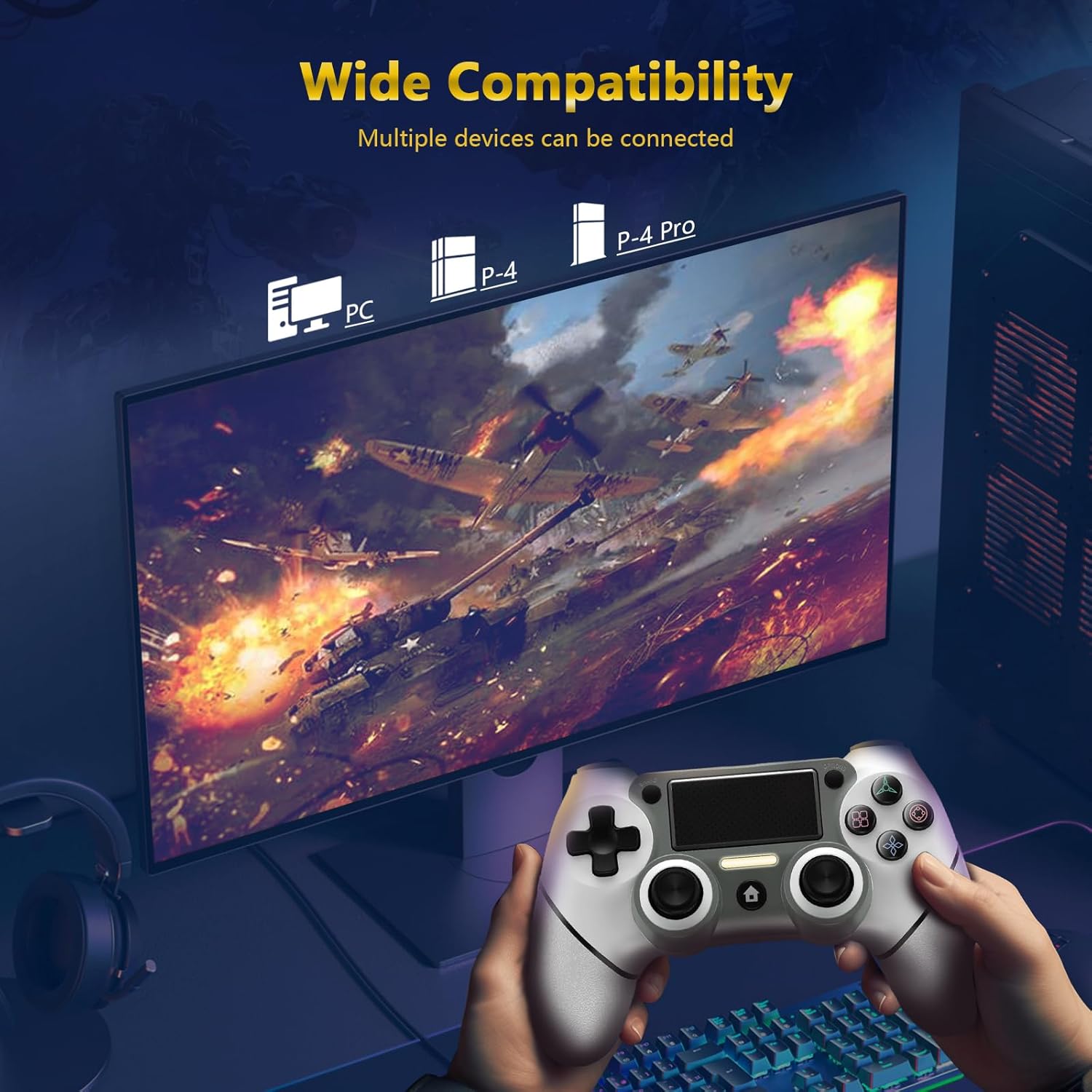 Thumbnail 6 de Wireless PS4 Controller 1000mAh