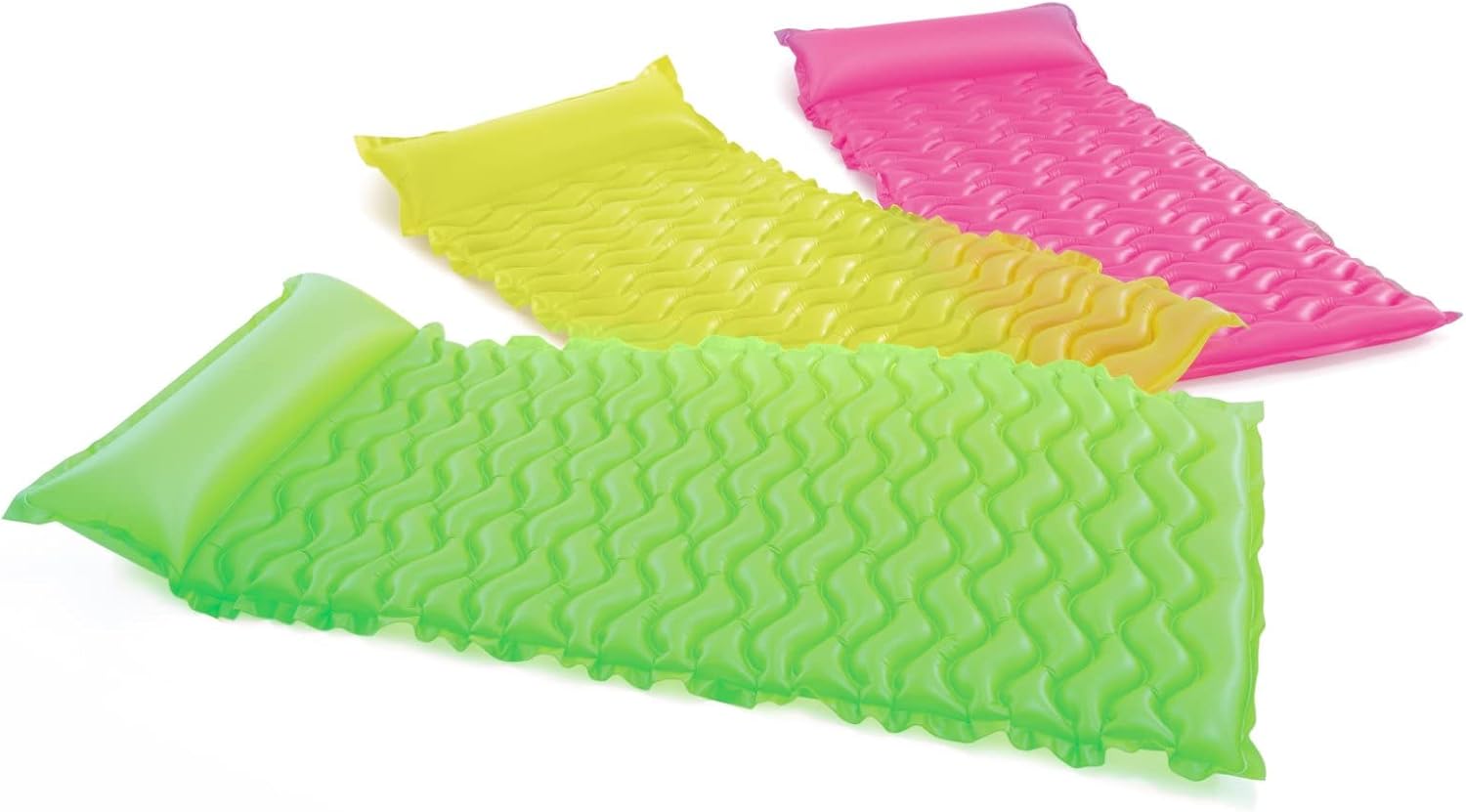 Detalle de Intex Tote-n-Float Wave Mats – Luftmatratze 229 x 86 cm, Farblich sortiert (58807EU)