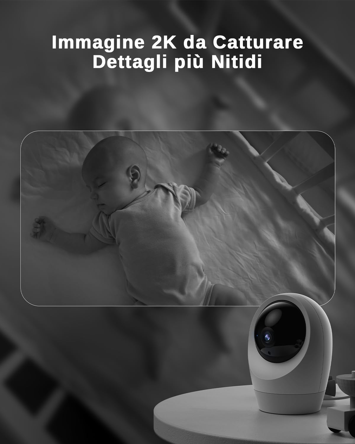 Thumbnail 6 de NUASI 2K 4G LTE Telecamera PTZ 360° per interno