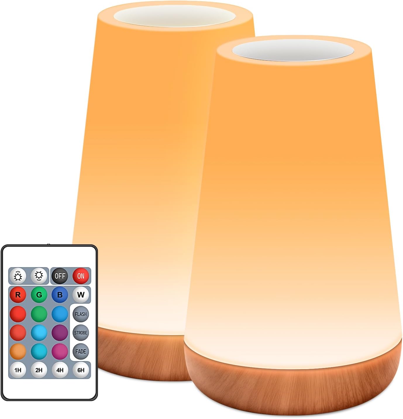Detalle de Auxmir Nachttischlampe 2er Set