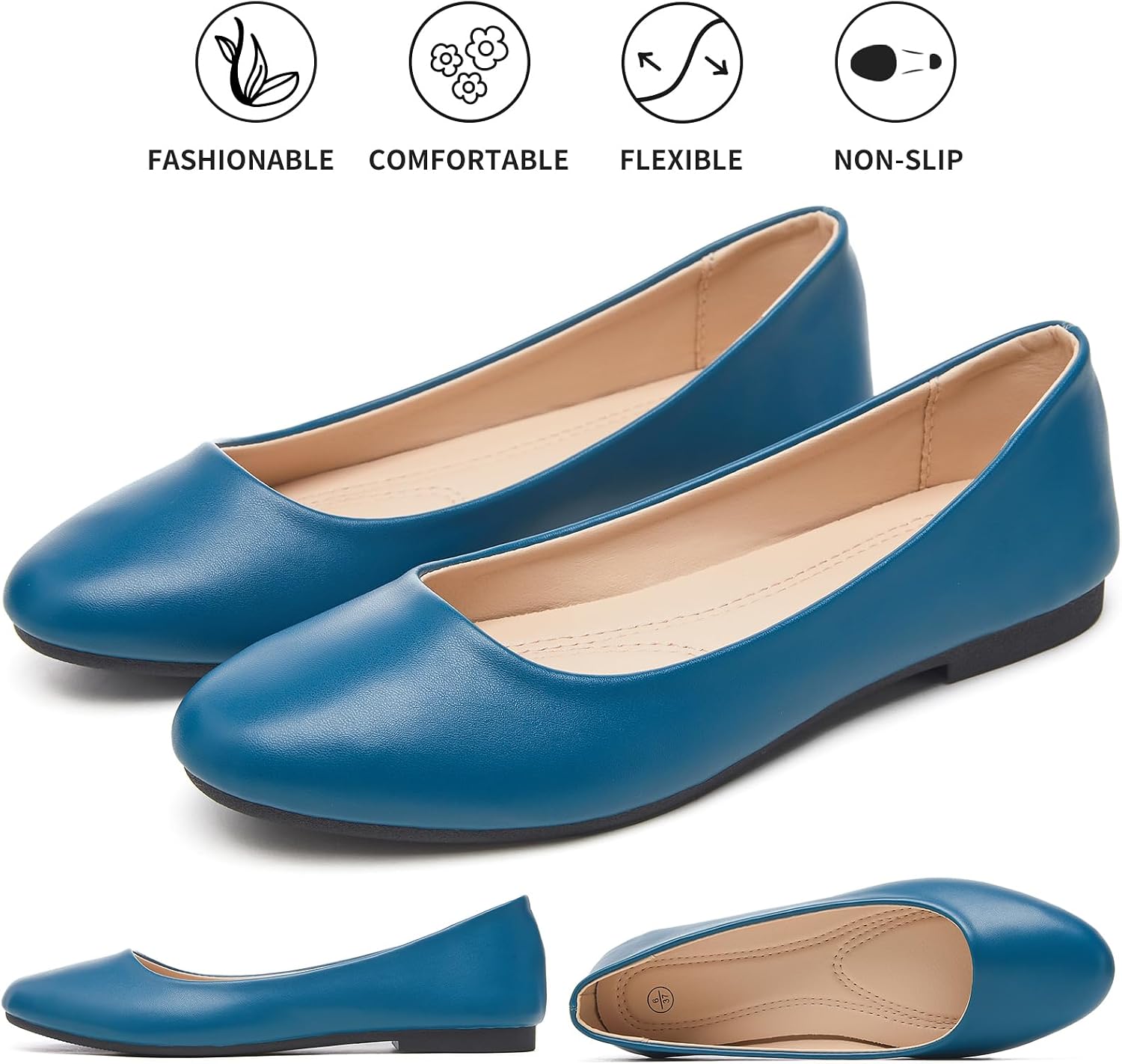 Detalle 2 de Hash Bubbie Women's Ballet Flats 1 Emoji