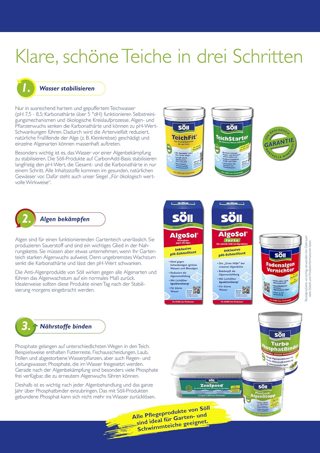 Thumbnail 3 de Söll FischMineral 250 g – Wasseraufbereitung für Fischgesundheit im Teich