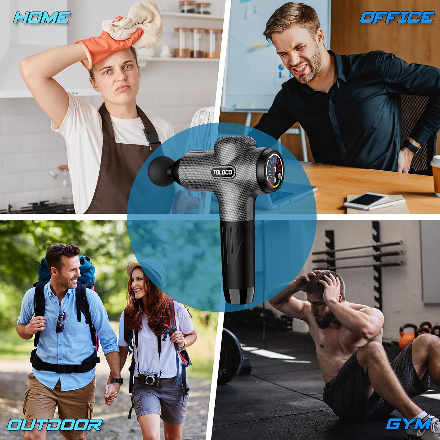Thumbnail 5 de TOLOCO Massage Gun, Carbon