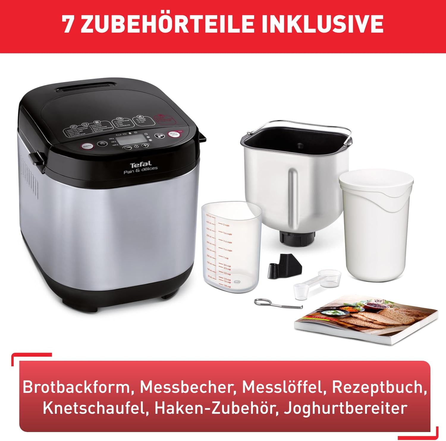 Thumbnail 5 de Tefal Brotbackautomat Pain & Délices PF240E – 20 Backprogramme, glutenfreie Programme & einstellbare Bräunung