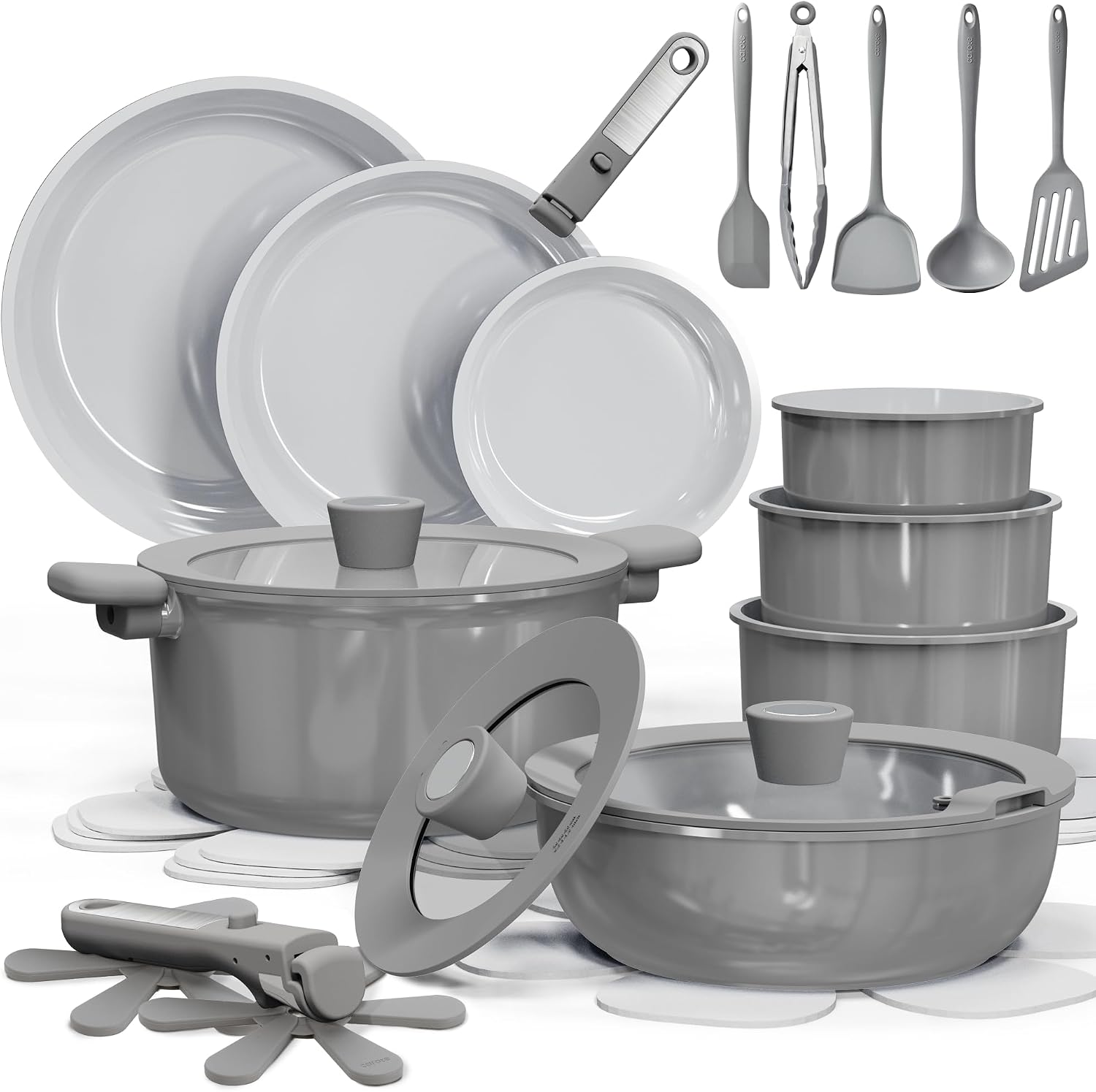 Detalle de CAROTE 27pcs Ceramic Cookware Set