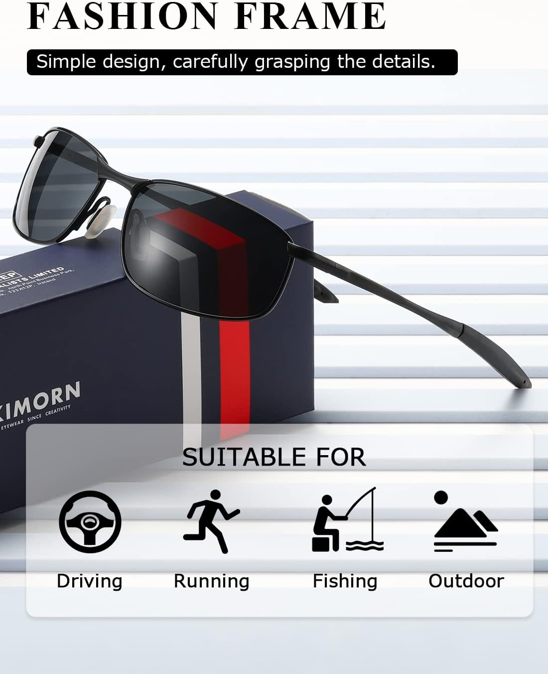 Thumbnail 2 de Kimorn Polarisierte Sonnenbrille K0535 Retro Herren