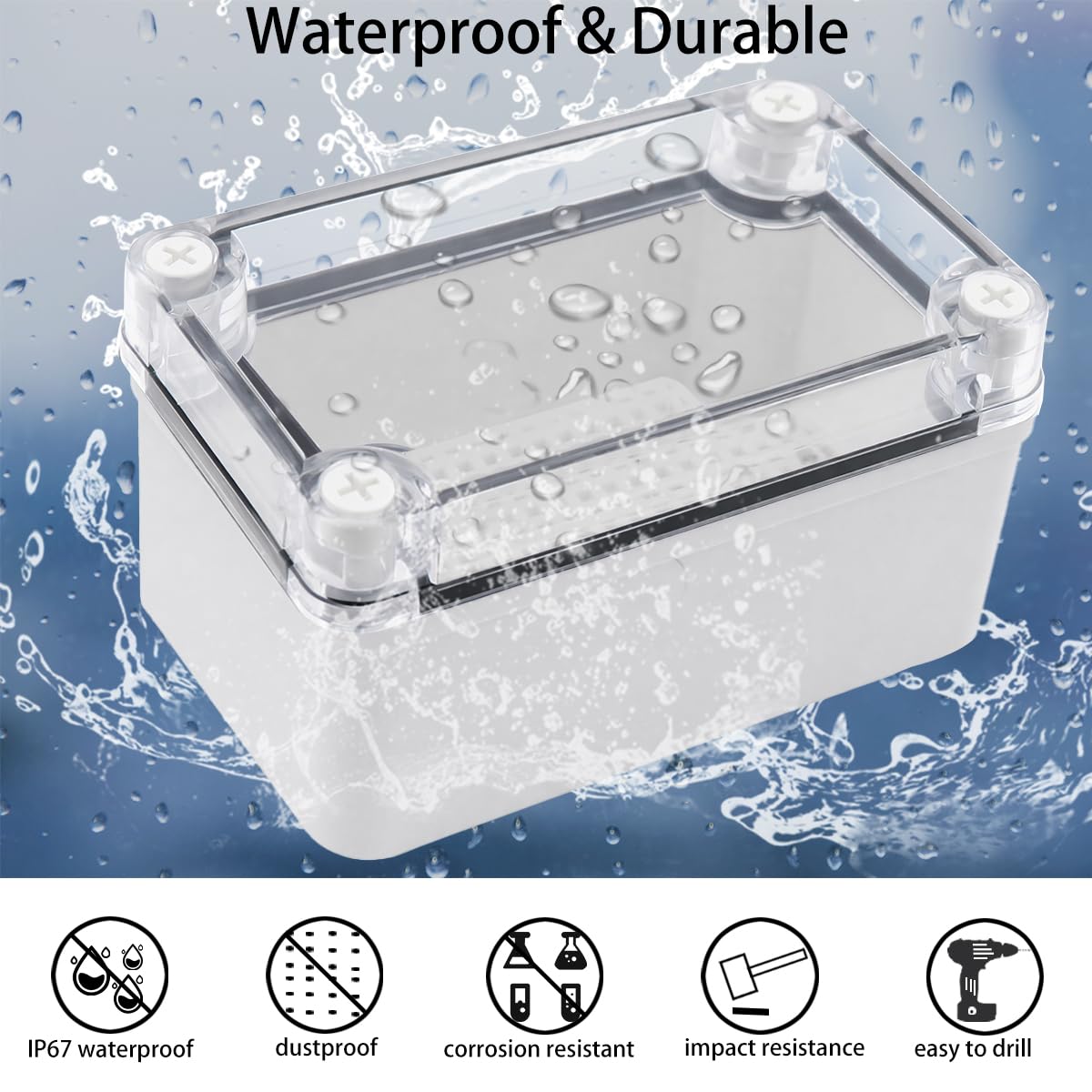 Detalle 2 de Junction Box Enclosure 5.1 x 3.1 x 2.8 Inches