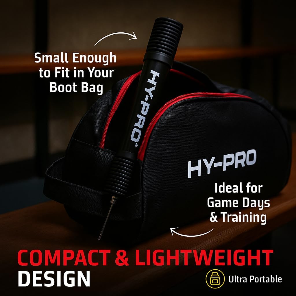 Detalle de Hy-Pro Dual Action Portable Pump – Bike & Football Pump (Compact & Lightweight)