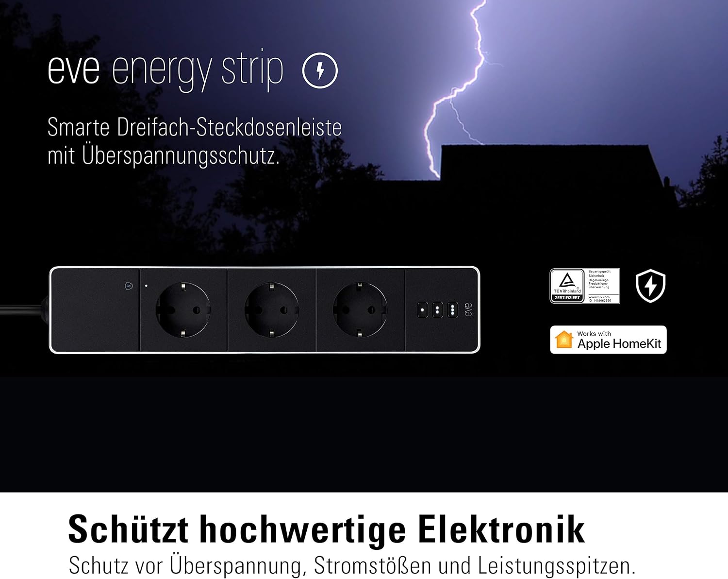 Detalle de Smarte Eve Energy Strip Dreifachsteckdose