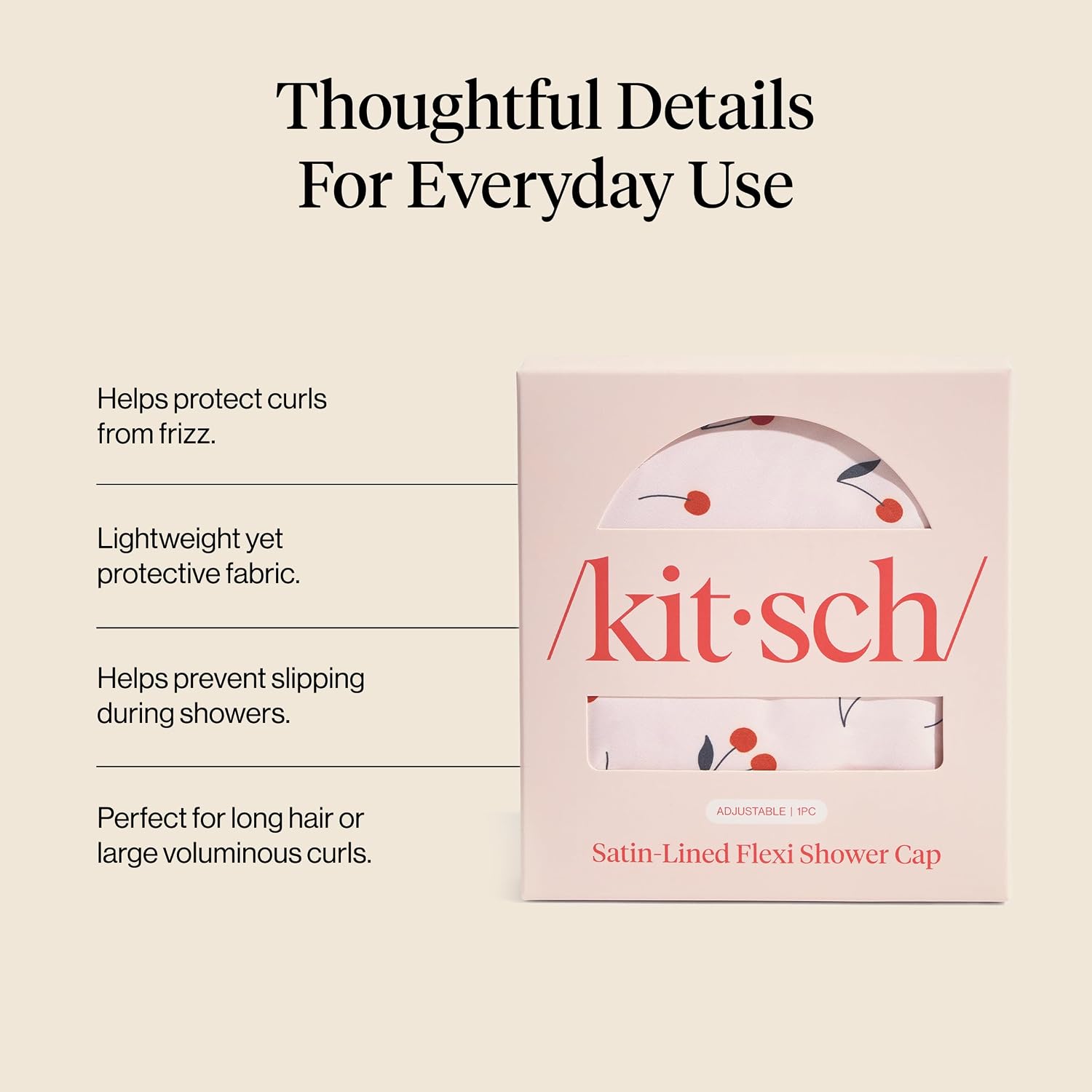 Detalle de Kitsch Large Shower Cap