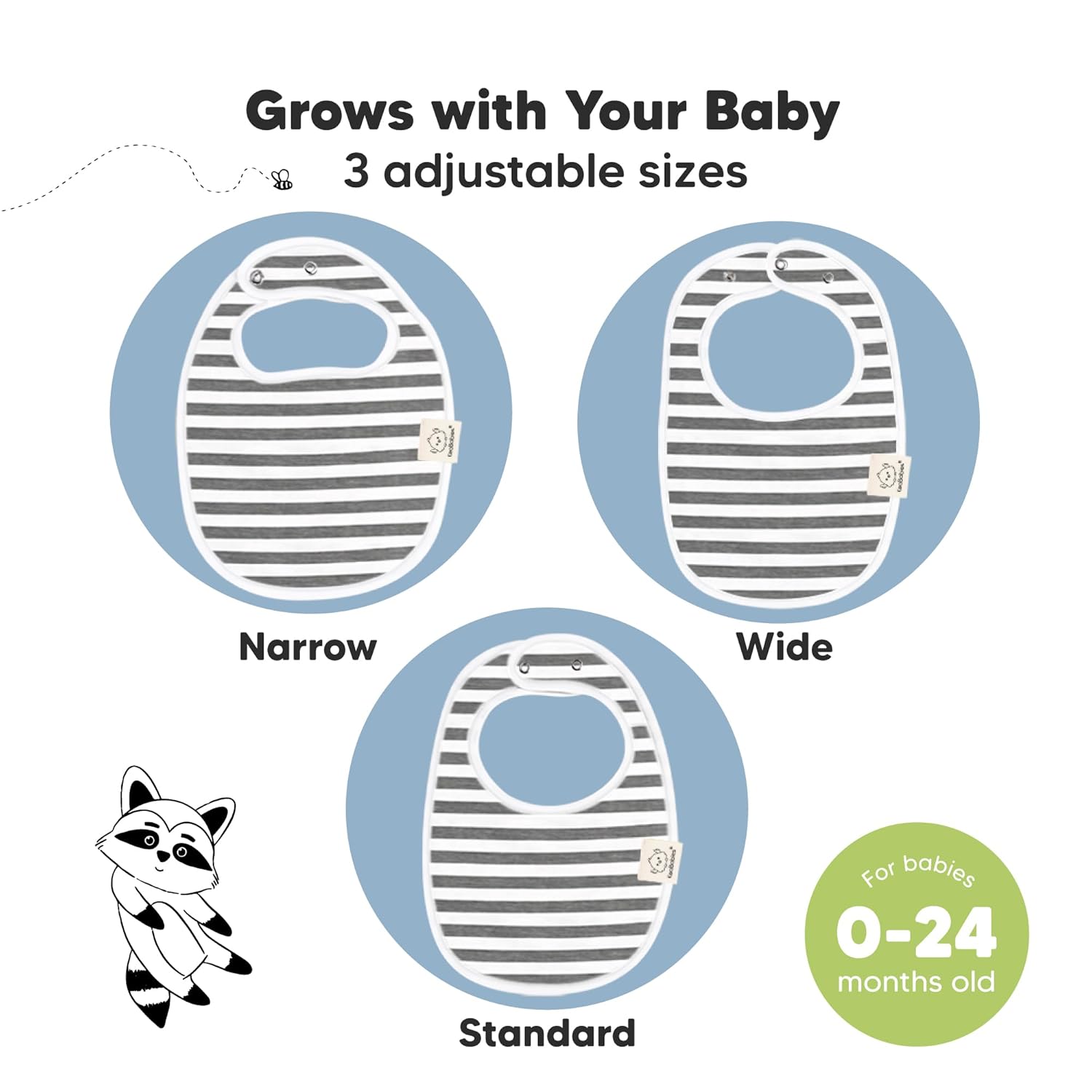 Thumbnail 3 de 8-Pack Organic Baby Bibs