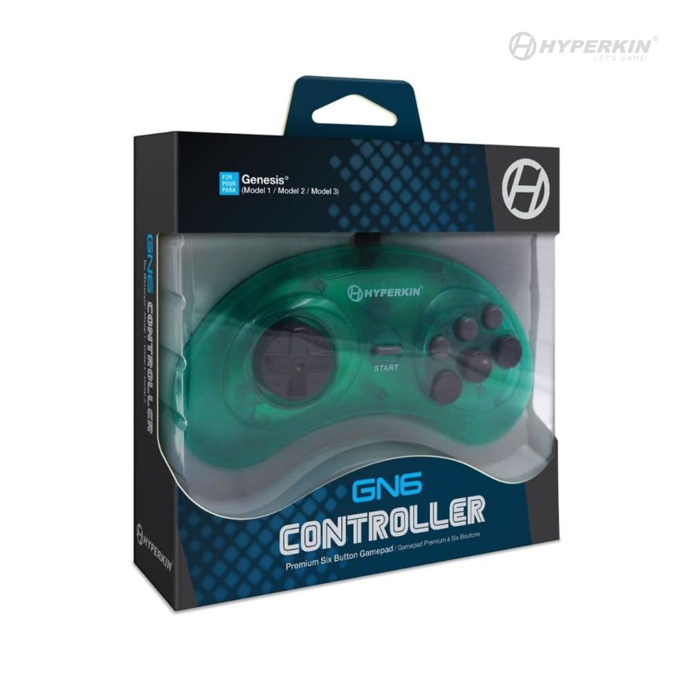 Detalle de Hyperkin Genesis Wired Controller, 6-Button Design