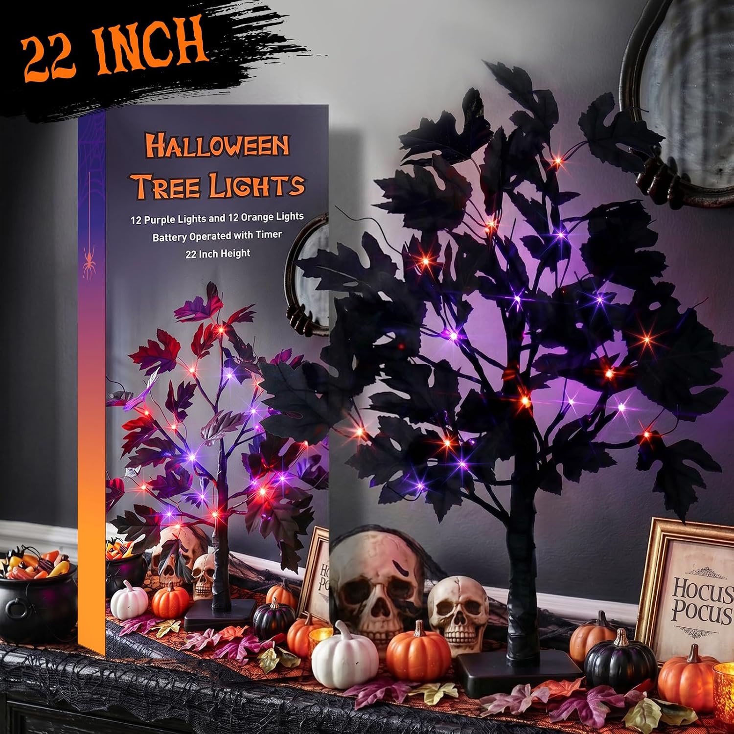 Detalle 2 de EAMBRITE Halloween tree, 22-inch