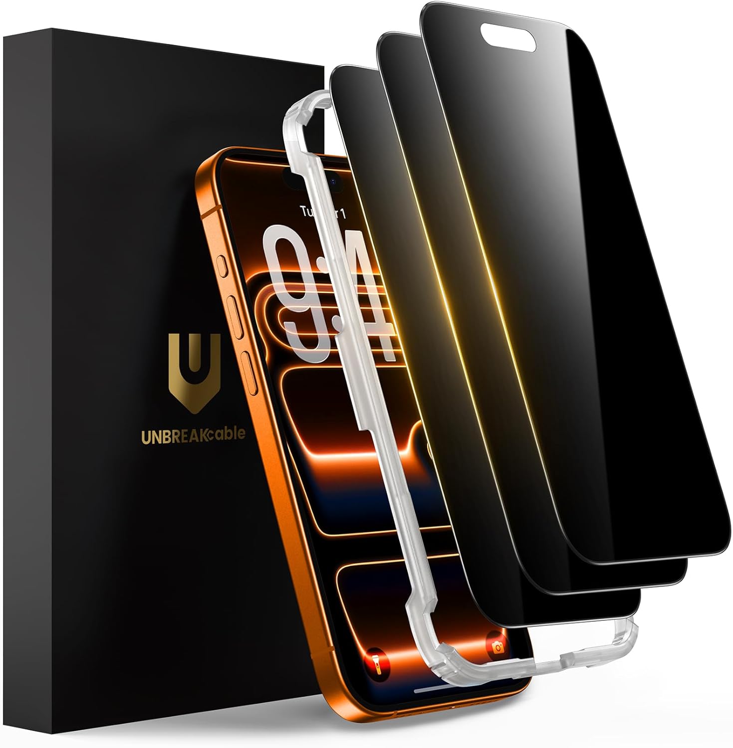 UNBREAKcable 25° Privacy Screen for iPhone 17 Pro Max