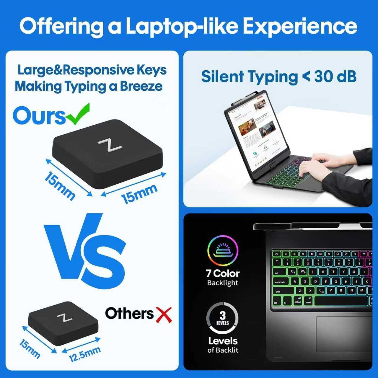 Thumbnail 3 de BABG Keyboard Case for iPad Pro 13 M5 360° rotatable