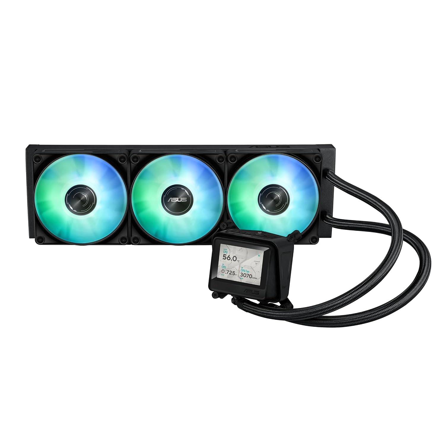 Detalle 2 de ASUS MAX GAMING LC 360 ARGB LCD Liquid CPU Cooler, 2.4-Inch IPS Display