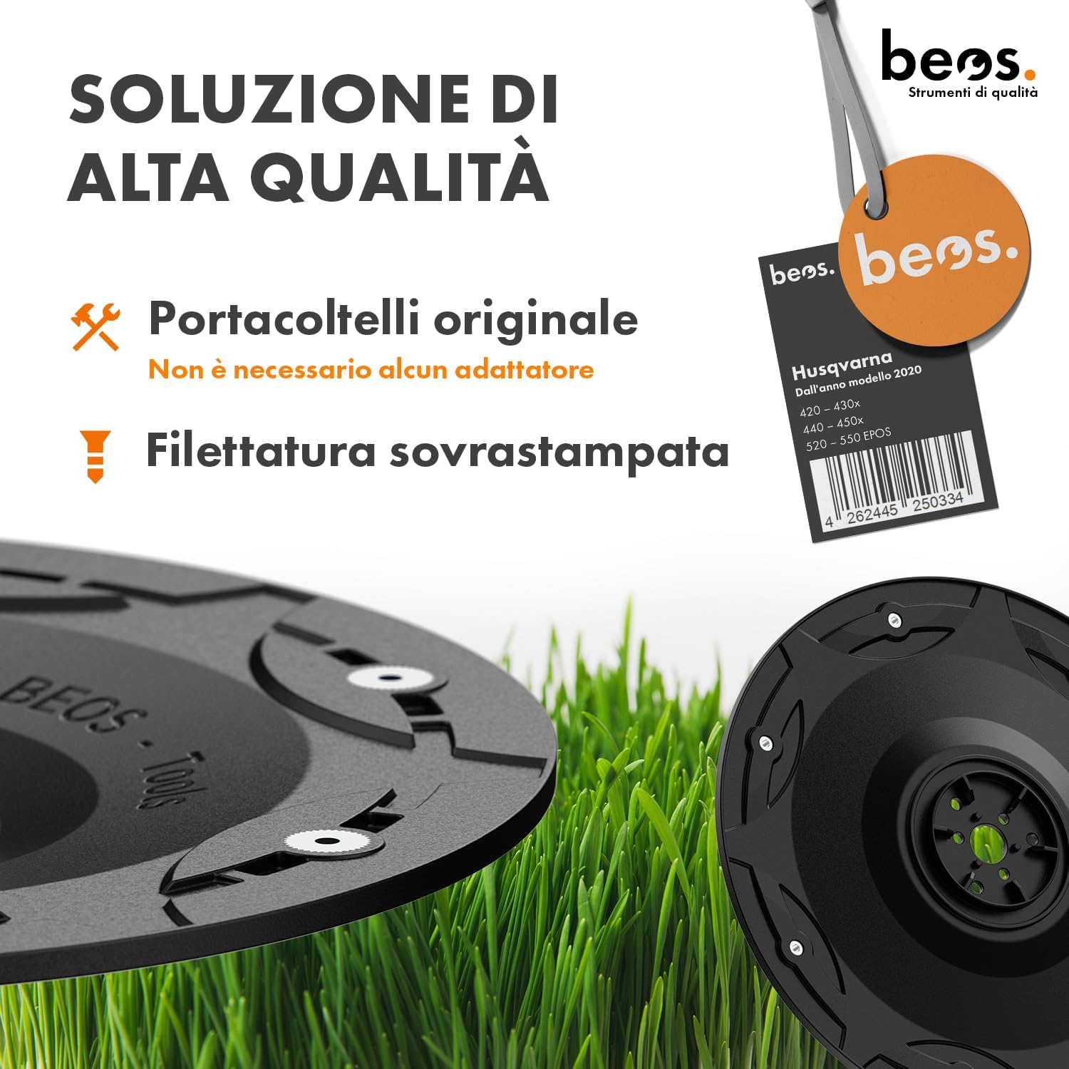 Thumbnail 3 de BEOS Disco di regolazione per robot tosaerba Premium a 7 lame per Husqvarna (Ø 222 mm) – per 420/430x/440/450x/520/550 EPOS