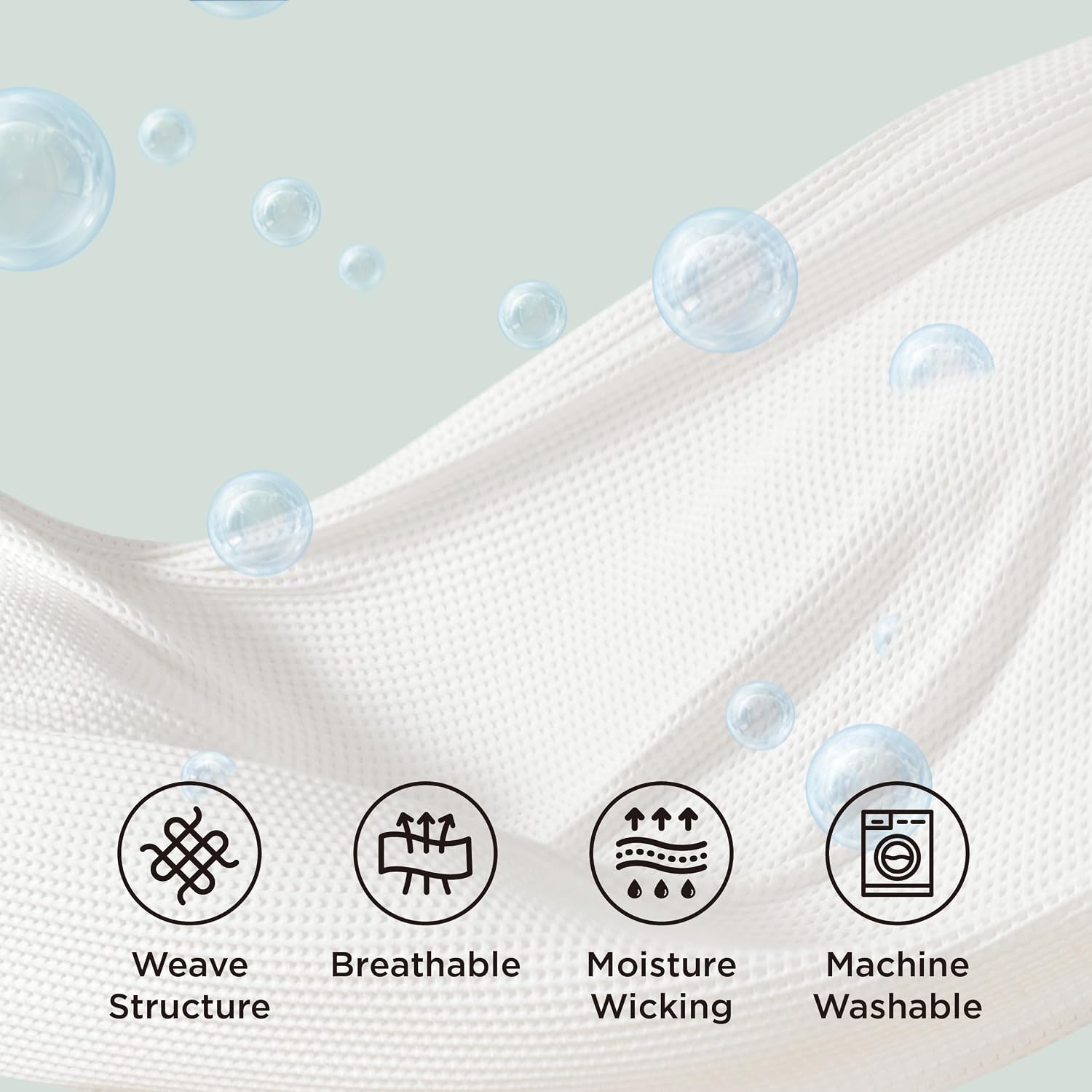 Detalle de Bedsure Cotton Waffle Blanket, Queen
