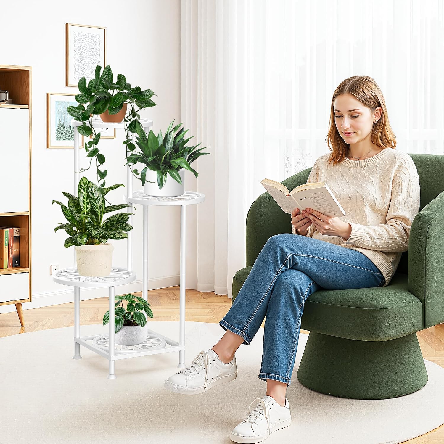 Detalle 2 de YOCOMEY Plant Stand, 4-Tier