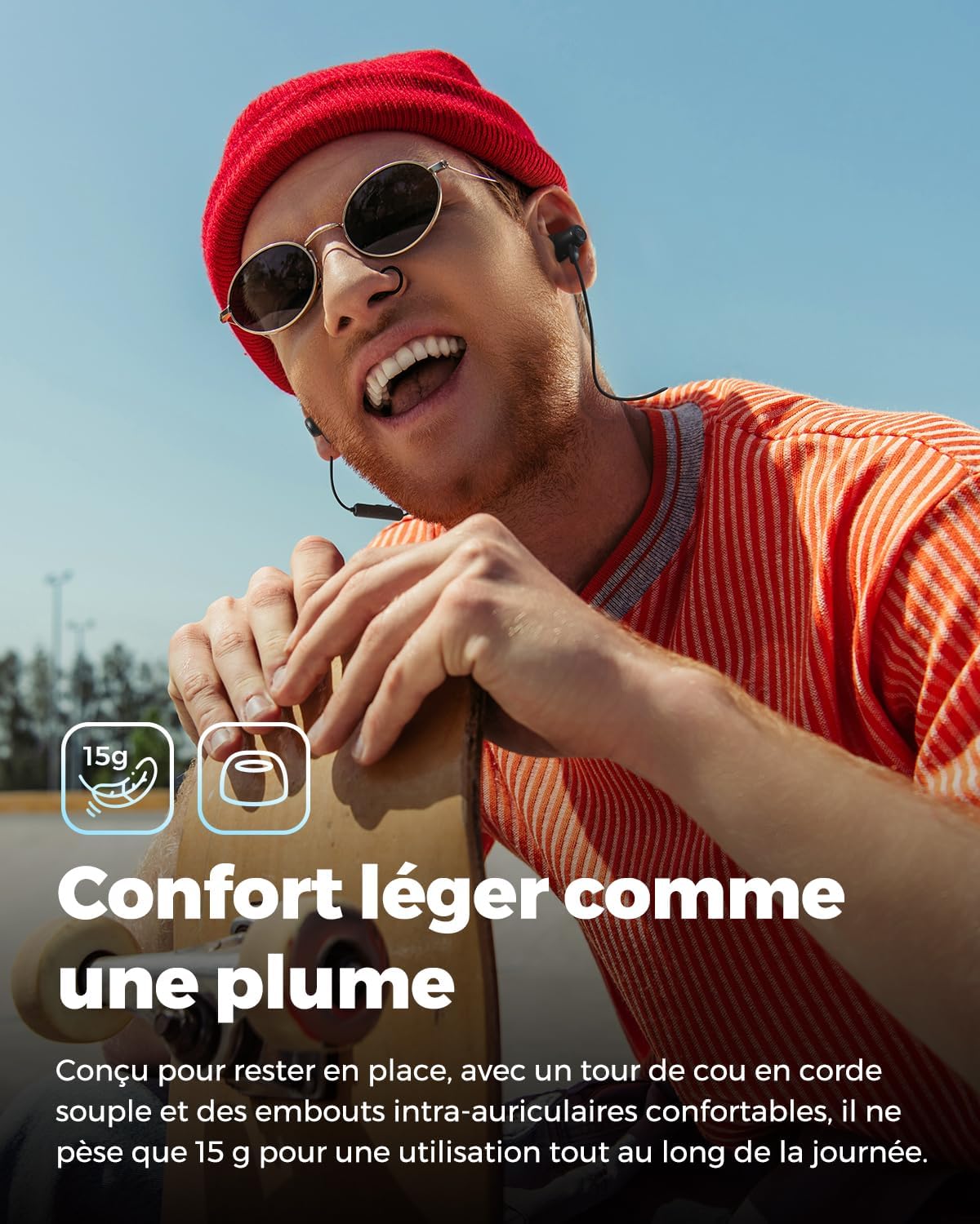 Thumbnail 1 de SoundPEATS Q35 HD+ : casque tour de cou Bluetooth 5.2 sport, IPX5 et autonomie annoncée jusqu’à 17 h