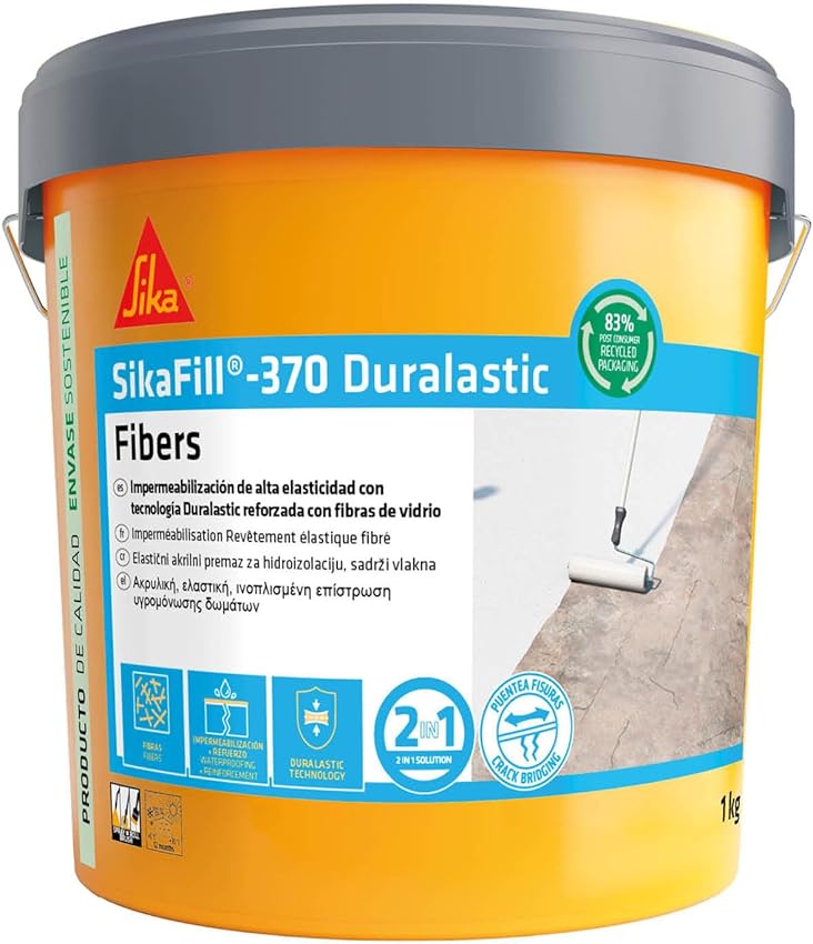 SIKA SikaFill 370 Fibers impermeabilizante acrílico 1 kg 🏠