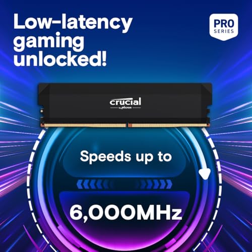Thumbnail 1 de Crucial Pro DDR5 RAM 32GB Kit (2x16GB) 6000MHz CL36 – Dual Channel Gaming Memory