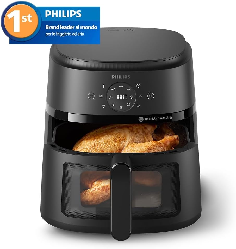 Detalle de Philips Airfryer Serie 2000 – Friggitrice 6,2 L con finestra e 13 modalità