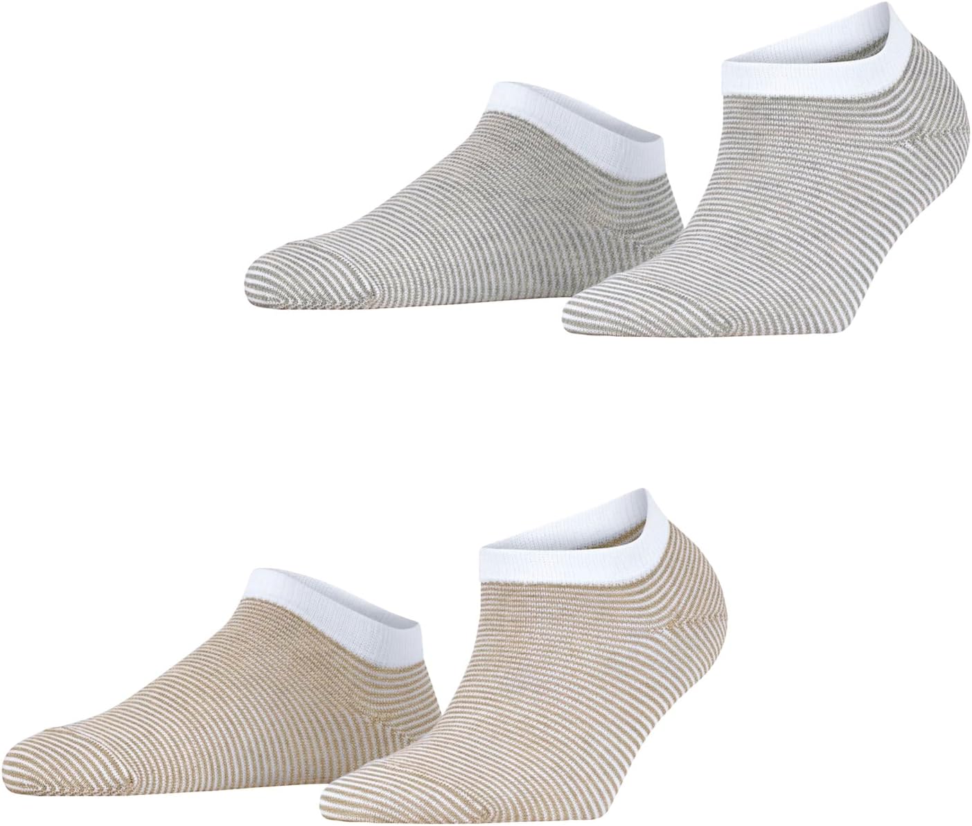 Thumbnail 5 de ESPRIT Damen Fine Stripe Sneakersocken 2er Pack