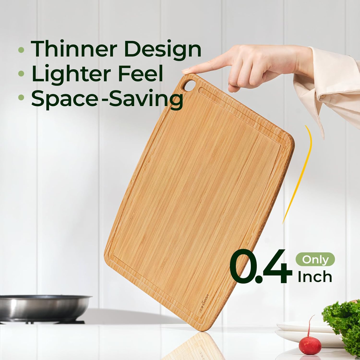 Thumbnail 2 de keechee Dishwasher Safe Bamboo Cutting Boards Set of 2