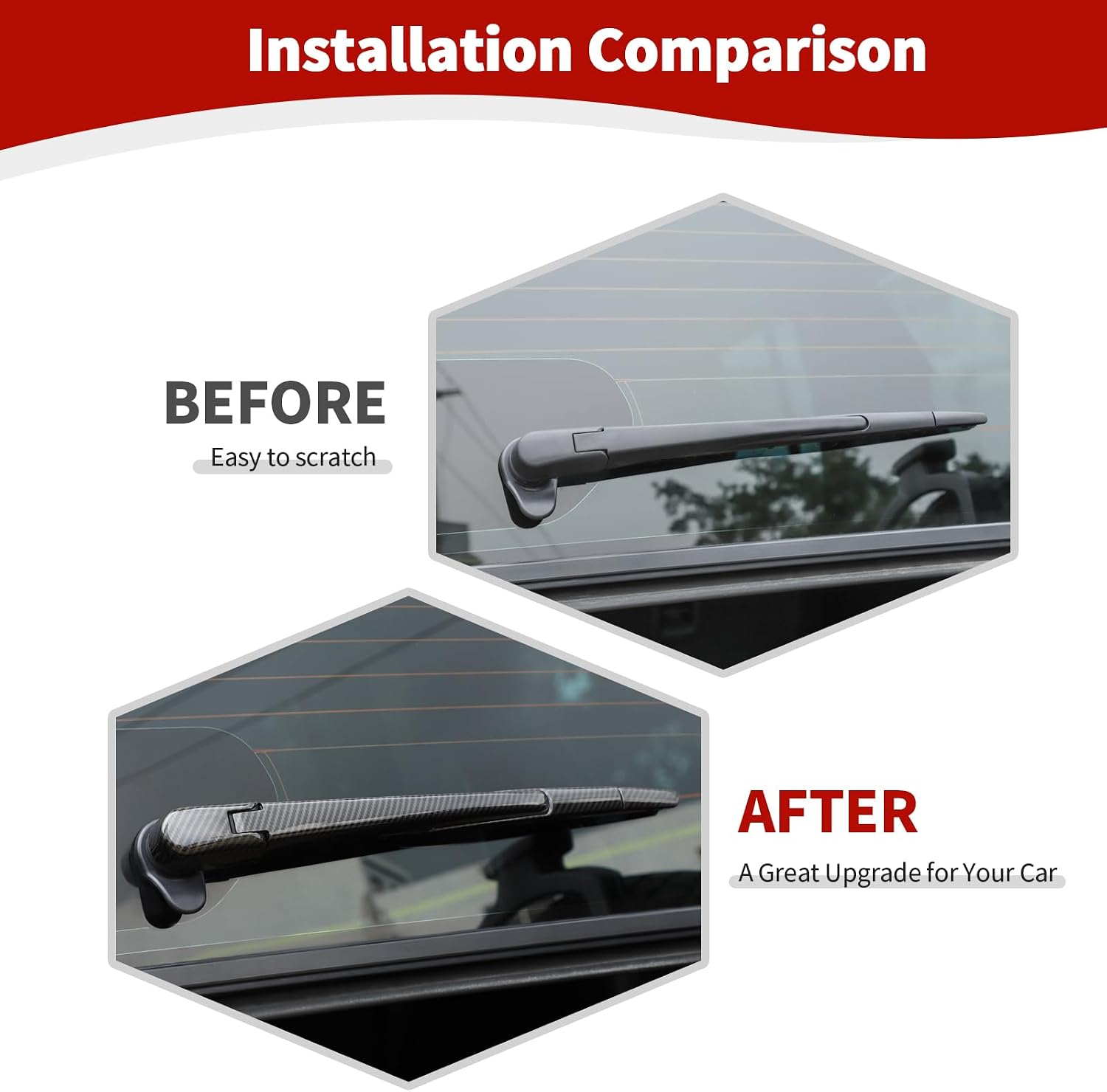 Detalle de JOSHELA Rear Wiper Trim Cover ABS